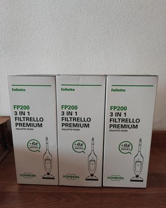 Folletto, sacchetti vk200 ricambi originali
