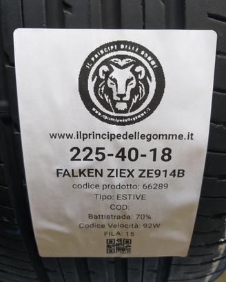 2 GOMME 225 40 18 FALKEN A66289
