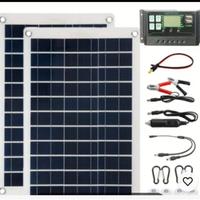 Kit pannello fotovoltaico 50watt casa giardino