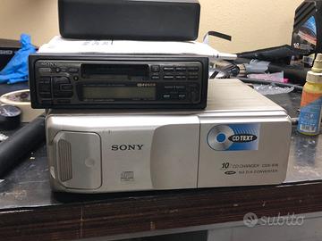 Autoradio vintage sony con caricatore  cd
