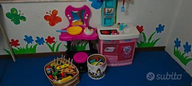 cucinetta gioco e consolle con luci per bambini 