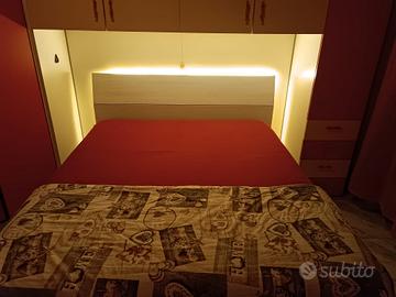 Letto a una piazza e mezzo con led