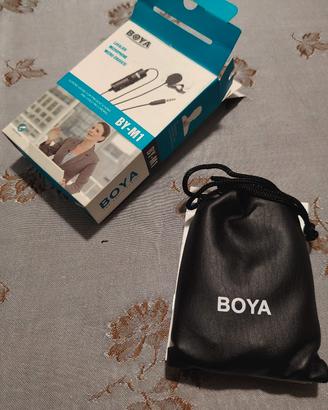 Microfono Lavalier BOYA BY-M1 - NUOVO, mai usato