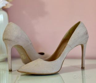 Scarpe rosa antico camoscio