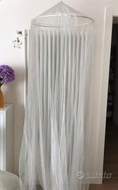Zanzariera bianca da letto diametro 56cm