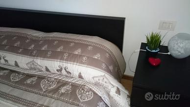 Letto + comodini Ikea malm nero