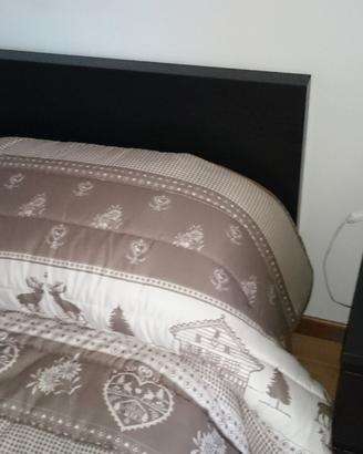 Letto + comodini Ikea malm nero