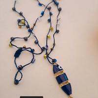 Collana perline vetro