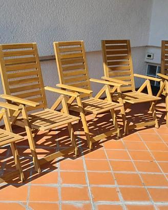 6 sedie da giardino