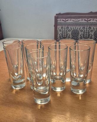 10 Bicchieri vintage da amaro anni 80