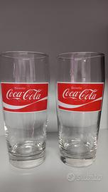 Coppia bicchieri Coca Cola vintage