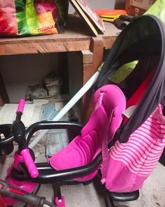 triciclo passeggino 3 in 1