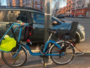 Family bike con 2 seggiolini