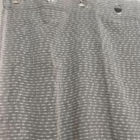 Tenda con anelli grigio chiaro tendina tenda