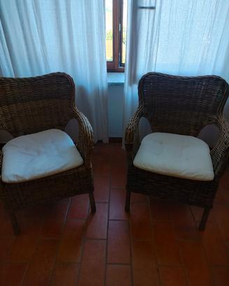 SET 2 POLTRONE RATAN