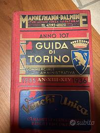 Antico manuale 1935 Guida di Torino