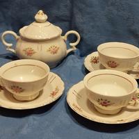 Set di tre tazzine e zuccheriera metà ' 900 