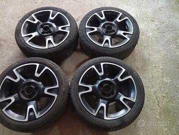 cerchi fiat 500 16 pollici con gomme