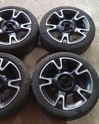 cerchi fiat 500 16 pollici con gomme