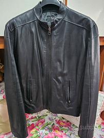 Giacca pelle modello biker taglia 50