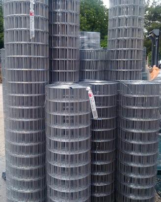 rotoli di rete zincato + pali solo nuovo