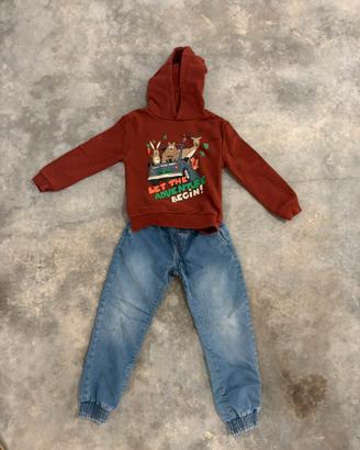 Combo 5-6 Anni: Felpa Primark + Jeans Prénatal