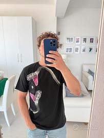 Marcelo Burlon T-shirt Snake Nera Uomo – Taglia M