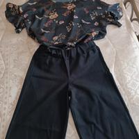 Set donna pantalone e blusa S 