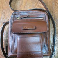 borsa a tracolla uomo e portafoglio