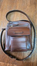 borsa a tracolla uomo e portafoglio