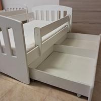 Letto bambini con sponda anticaduta e cassettone