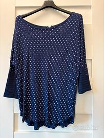 Maglia Ragno blu con pois