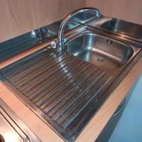 Lavello cucina Inox 79x50 cm + Rubinetto incluso