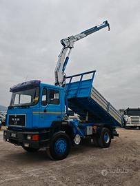 MAN 19.372 4x4 Ribaltabile con Gru Cormach
