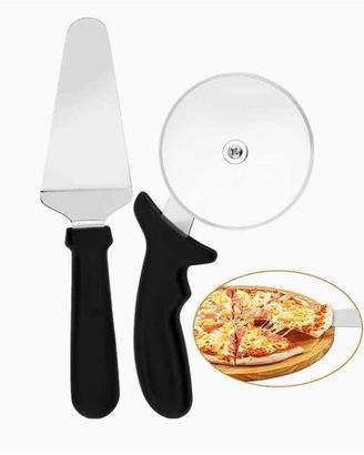 NUOVI 2 Pezzi Rotella Tagliapizza e Paletta Torta