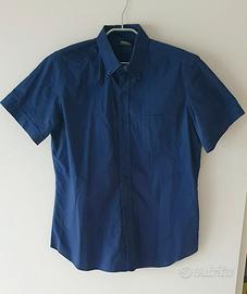 Camicia blu da uomo