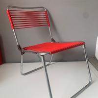 Sedia pieghevole per bambini a spaghetti vintage