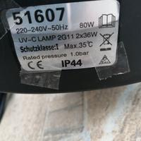 lampade uvc laghetto