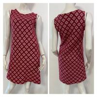 MALIPARMI Vestito abito smanicato rosso rosa