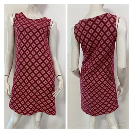 MALIPARMI Vestito abito smanicato rosso rosa