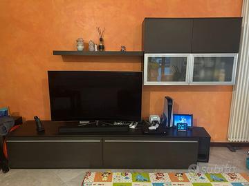 Composizione soggiorno mobile TV pensile con ante