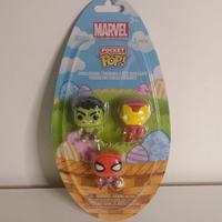 Funko Pocket Pop Marvel 3 Pack Spider Hulk Iron