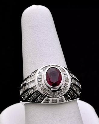 ANELLO CUPOLA IN ORO 18KT DIAMANTI 1.68 CT