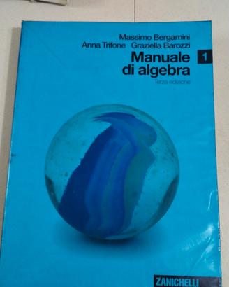 libro scuola manuale algebra Bergamini