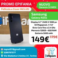 PROMO EPIFANIA: Samsung A05S + PELLICOLA E COVER