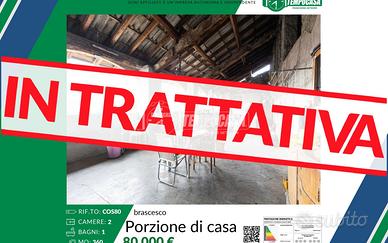 porzione di casa semi-indipendente con terreno