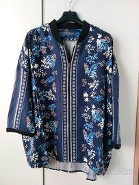 Blusa Esprit con cerniera e manica 3/4