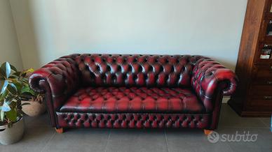 divano pelle chesterfield