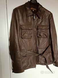 Giacca pelle biker Stewart scettro