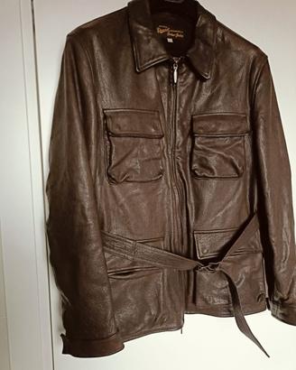 Giacca pelle biker Stewart scettro